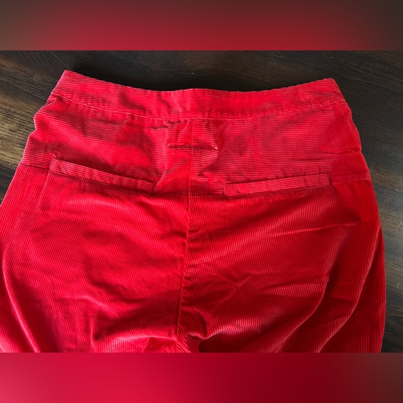 MM6 Maison Martin Margiela Corduroy Pants Women’s 42 /30x31.5 Red Designer NWT - Picture 12 of 12